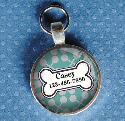   tags pet tag dog tag light turquoise from California Mutts CUSTOM NEW