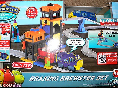 BRAND NEW~ CHUGGINGTON~ INTERACTIVE RAILWAY~BREWSTER TRAIN 36 PIECE 