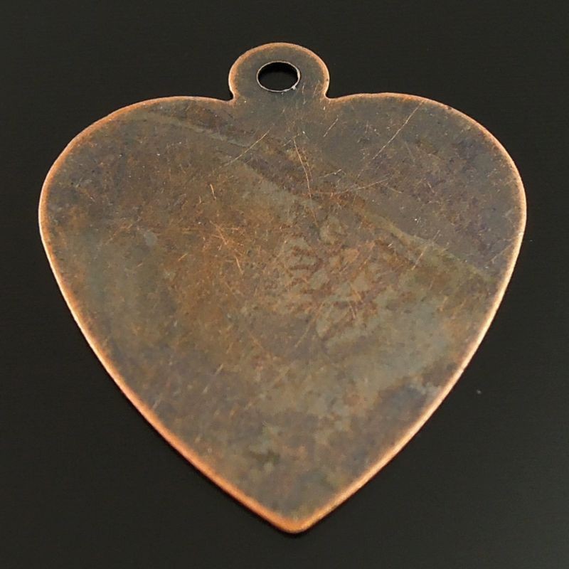 Vintage Copper Tone Iron Heart Shape Charm Pendant Finding Hot Sale 