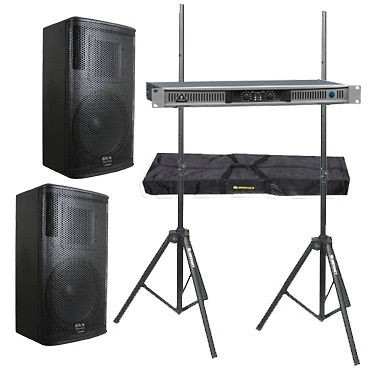   EPQ900 PRO AUDIO DJ 900W AMP 2 GEMINI GVX 12 12 700W SPEAKERS STANDS