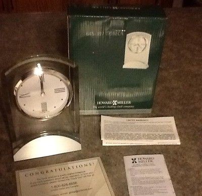 HOWARD MILLER TRIBECA QUARTZ ALARM CLOCK NEW IN BOX