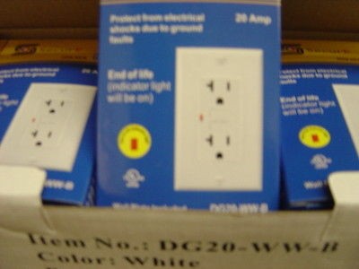 GFI GFCI OUTLET 20 AMP 120 V 10 PACK WHITE