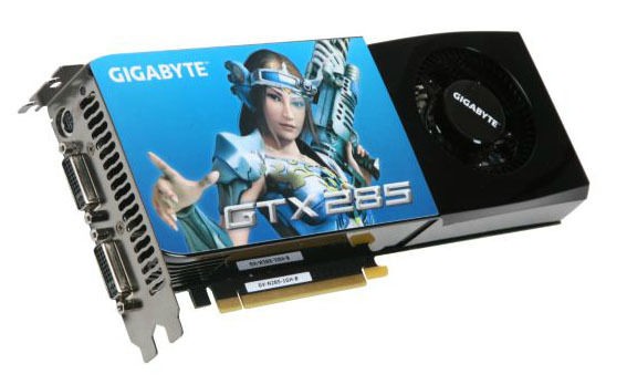 GIGABYTE GV N285 1GH B GeForce GTX 285 1GB GDDR3 PCI Express 2.0 Video 