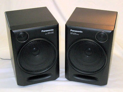 Panasonic RX DT610 Boombox Radio System Speakers Pair   F & R Bass 