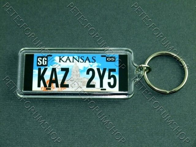 SUPERNATURAL IMPALA CAR KAZ 2Y5 LICENSE PLATE KEYRING