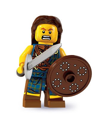 LEGO Series 6 HIGHLAND BATTLER Minifigure #2 8827 SEALED Scottish 