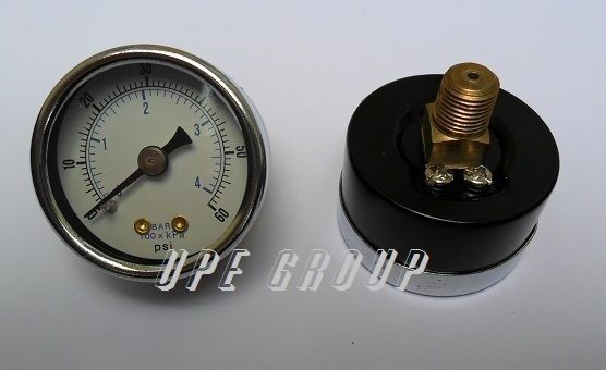 New air pressure gauge air compressor hydraulic 2 face 0 200 back mnt 