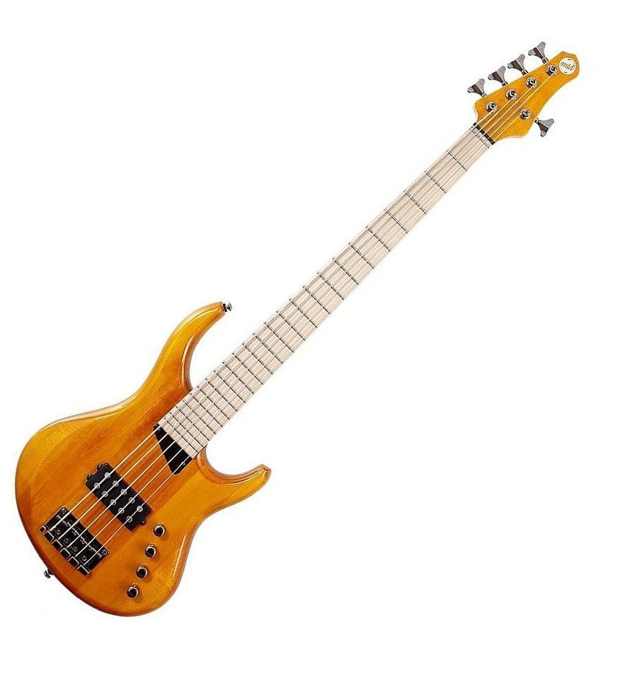 BRAND NEW MTD KINGSTON TOBIAS ARTIST 5 STRING BASS GUITAR AMBER WITH 