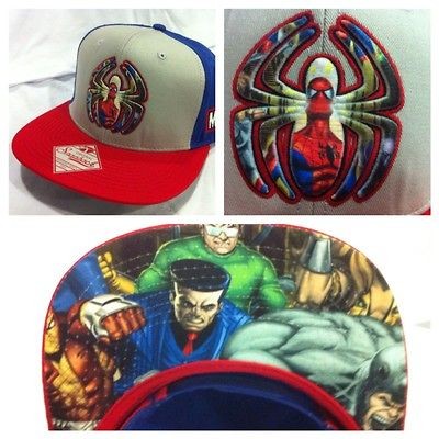 MARVEL COMICS AMAZING SPIDER MAN SNAPBACK HAT CAP RED ADJUSTABLE 