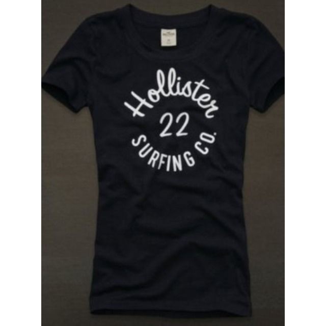   Hollister by Abercrombie Women Manhattan Beach Top T Shirt Navy   XS