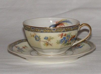 VINTAGE THEODORE HAVILAND LIMOGES FRANCE TEACUP & SAUCER SET TEA CUP 