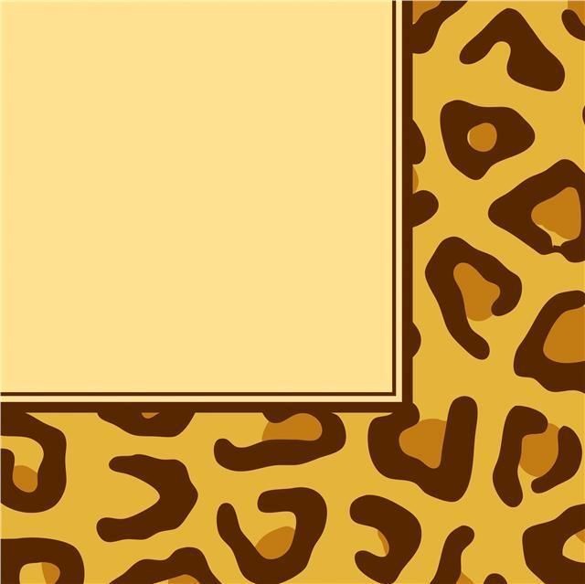 Leopard Print Party Paper Lunch Napkins x 16