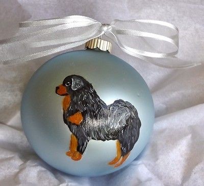 Tibetan Mastiff Dog Christmas Ornament Hand Painted   Personalized 