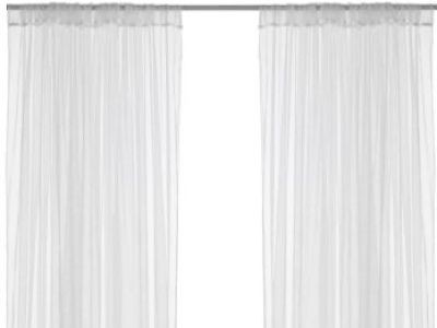 IKEA Lill Sheers White Curtains Drapes 2 Panels NEW