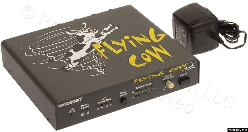 Audio Midiman Flying Cow ADC 20 Bit Digital to Balanced Analog 