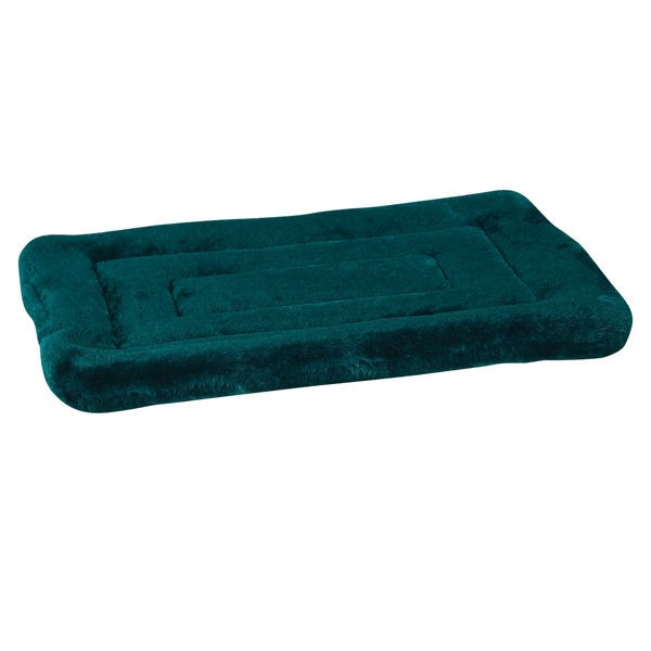 Slumber Pet Plush Fur Mat Dog Bed Hunter Green XXL