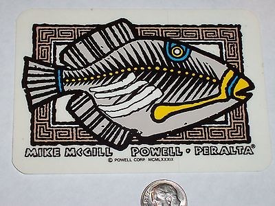 VTG POWELL PERALTA 1980s MIKE MCGILL FISH SKATEBOARD NOS SKATE 