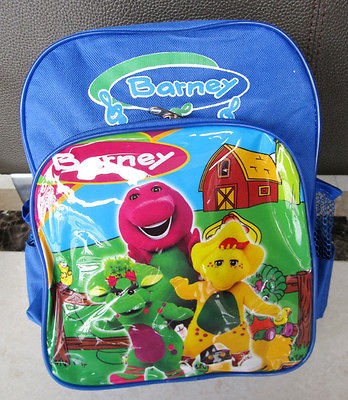 NEW ARRIVE 11.4 BARNEY CHILD SCHOOL BAG BACKPACK registered mail