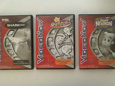 LOT of 3 VIDEONOW games;Shark Week   Jimmy Neutron   The Fairy Odd 