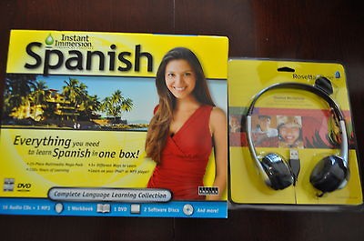 LEARN SPANISH INSTANT IMMERSION SPANISH SOFTWARE , ROSETTA STONE 