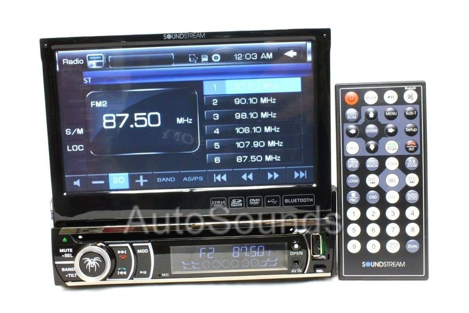 New Soundstream VIR 7832Bi In dash DVD/CD/ Player 7” Flip Up 