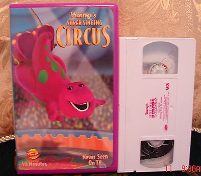 Barneys Super Singing Circus Vhs Video Actimates Compatible Mint 