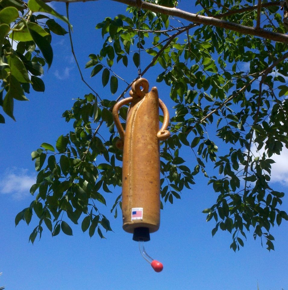 Anthony Stoneware Butter Nut Brown Handmade Ceramic Hummingbird Nectar 