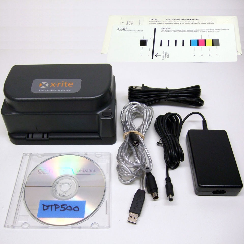 Rite DTP41B+XE USB INTERFACE SPECTROPHOTOMETER AUTOSCAN DENSITOMETER 