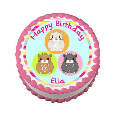 ZHU ZHU PETS HAMSTER Edible Cake Image Party Topper