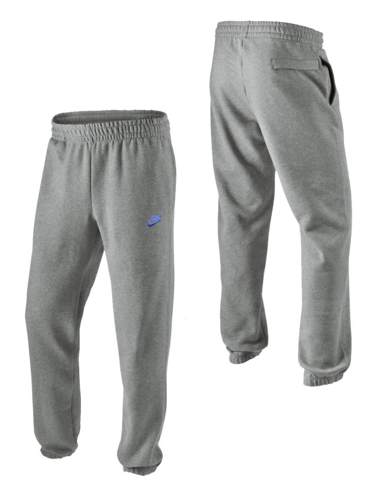 Nike Mens Grey Fleece Sweatpants Jogging Tracksuit Pants Bottoms