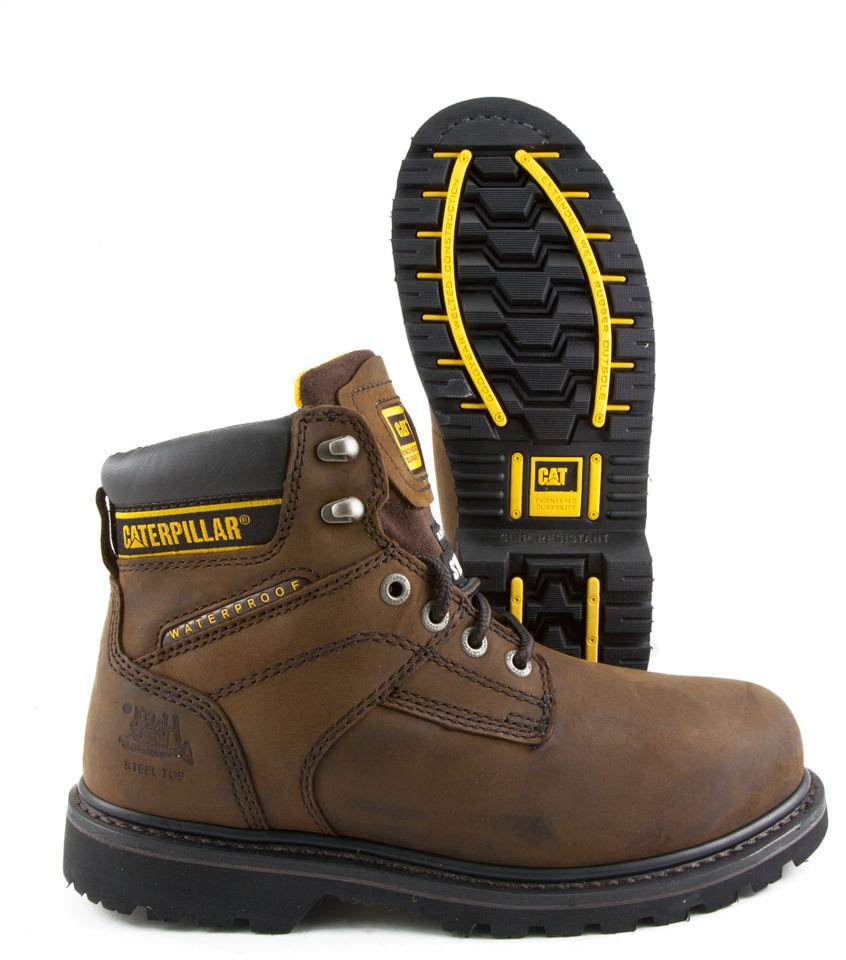 CATERPILLAR MENS SALVO MED WIDTH WATERPROOF NO STEEL TOE NIB