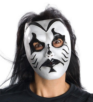 Day of the Dead Mask Black White Clown Adult Men Male Full Face New 