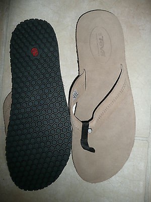 TEVA Flip Flops Old Town Men Size US 13 EUR 47 Brown Tan NEW