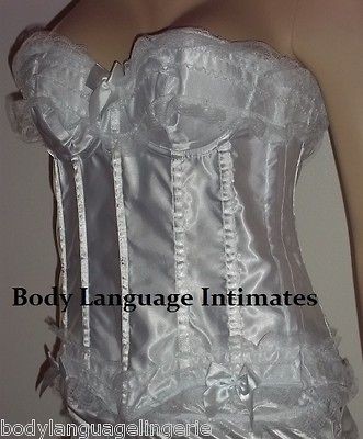 plus size white corset in Corsets & Bustiers