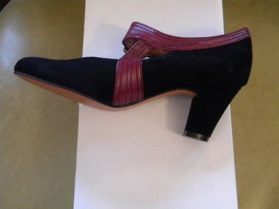 Re Mix DECO 1920s style pump monk strap & buckle Many Sizes New in 