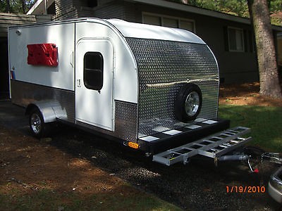 2012 custom,teardro​p trailer,camper 6x12,hauler,so​lar,A/C,garage 