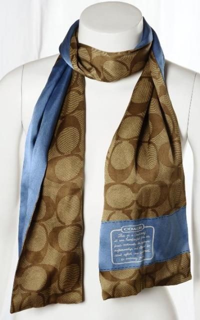 coach scarves silk