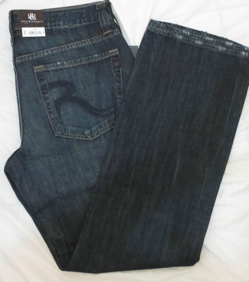 ROCK & REPUBLIC MEN JEANS STRAIGHT LEG VERVE