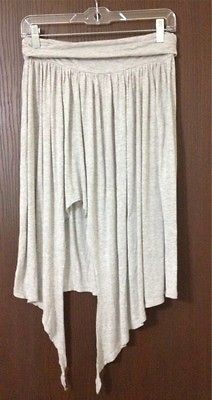 ASYMMETRIC LIGHT GRAY SKIRT H&M TOPSHOP RIVER ISLAND