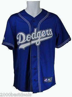 MAJESTIC JERSEY MLB LOS ANGELES Dodgers Patched Jersey Royal Blue Men 