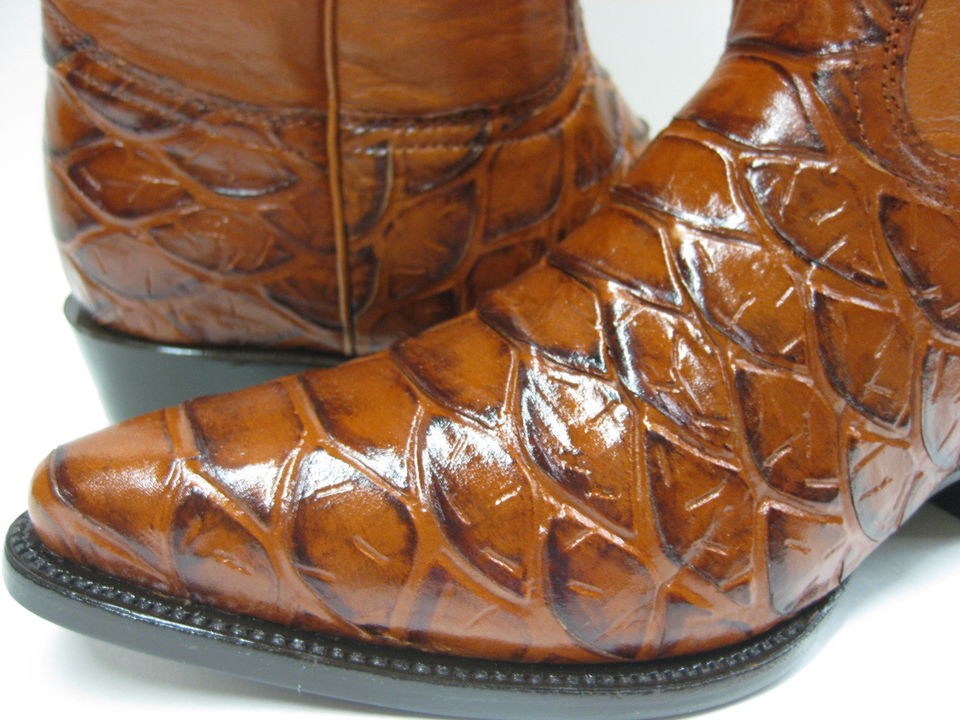   ANACONDA SNAKE COWBOY BOOTS WESTERN SHOES BIKER RODEO EXOTIC CROCODILE