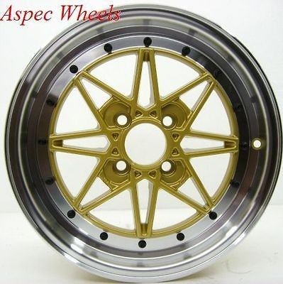 15X6.5 ROTA SA RACING WHEELS 4X100 RIMS FITS 4 LUG CIVIC CRX INTEGRA 