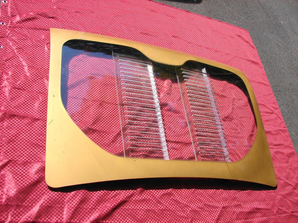 60 64 CHEVROLET CORVAIR NOS DEALER PROMO PLEXIGLASS SEE THRU HOOD DECK 