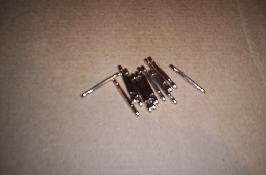 LIONEL PARTS, O 27 GAUGE STEEL TRACK PINS, DOZEN