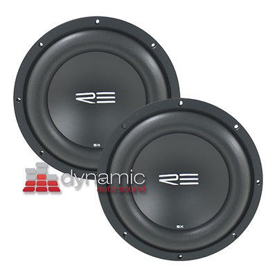 TWO (2) RE AUDIO SXx10 D2 10 DVC 2 OHM SXx SERIES CAR AUDIO 