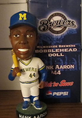 hank aaron bobblehead in Fan Apparel & Souvenirs