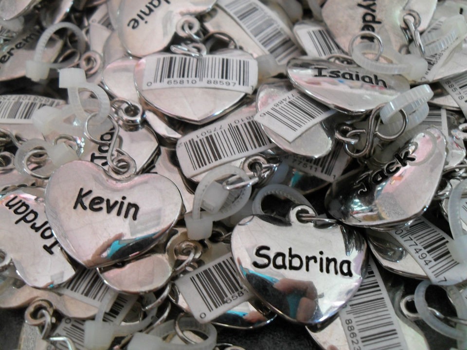 Tiny Heart Name Charms by Ganz Aaliyah thru Austin Batch 2