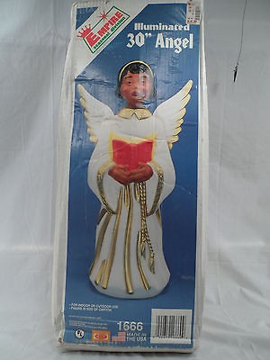   Empire Plastics Blow Mold Black African American Angel Choir Light