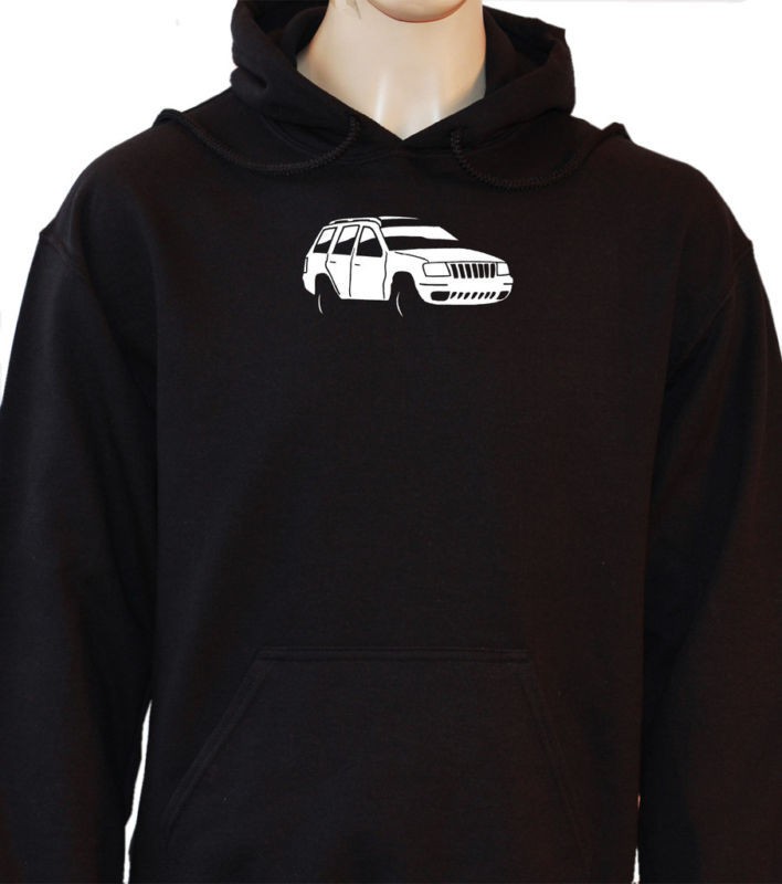 JEEP GRAND CHEROKEE 4 X 4 MENS RETRO CAR HOODIE CA115