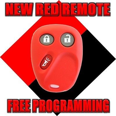 NEW CUSTOM RED GM CHEVY GMC REMOTE KEY KEYLESS ENTRY FOB TRANSMITTER 